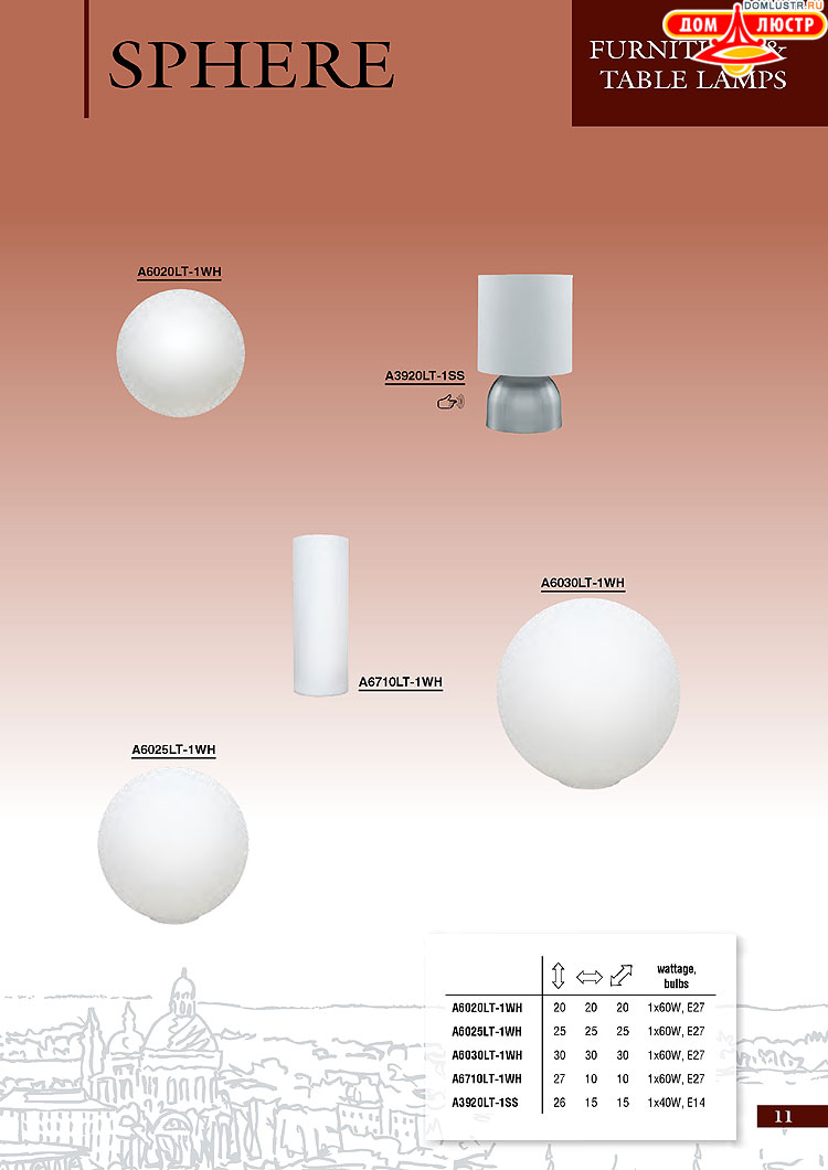 ����������� ������ � ����������� Arte Lamp, ���.: 011