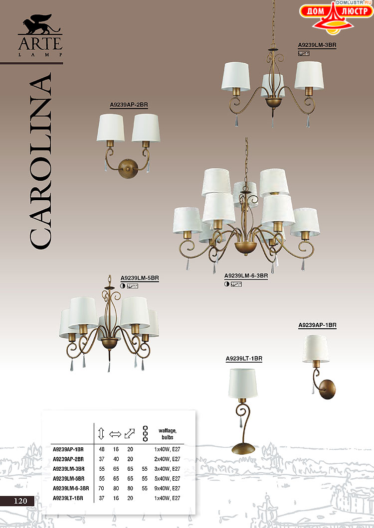 ����������� ������ � ����������� Arte Lamp, ���.: 120