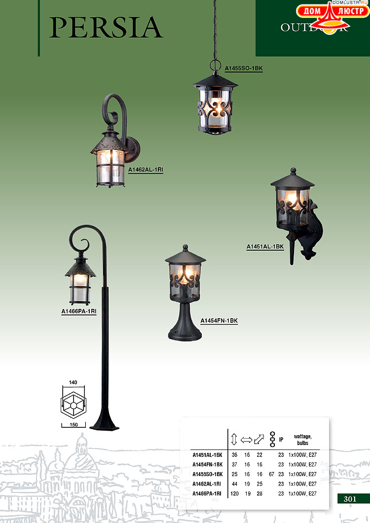 ����������� ������ � ����������� Arte Lamp, ���.: 301