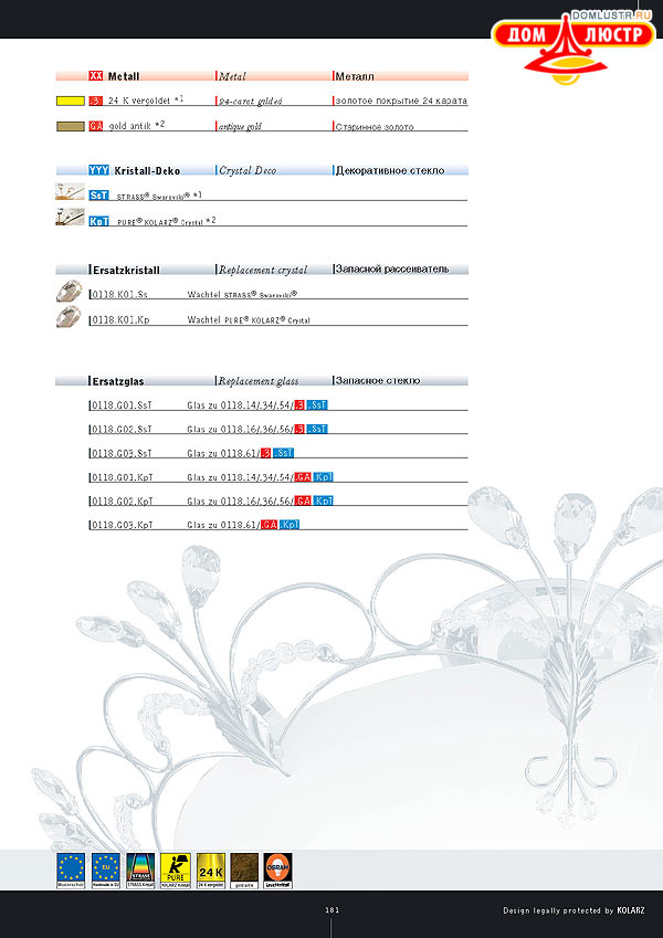 ������ ����������� Kolarz ���.: 181
