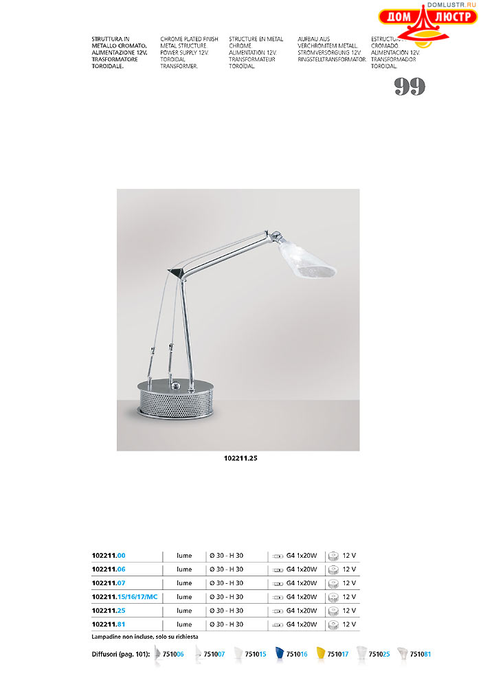 ������ ����������� Metallux ���.: 099