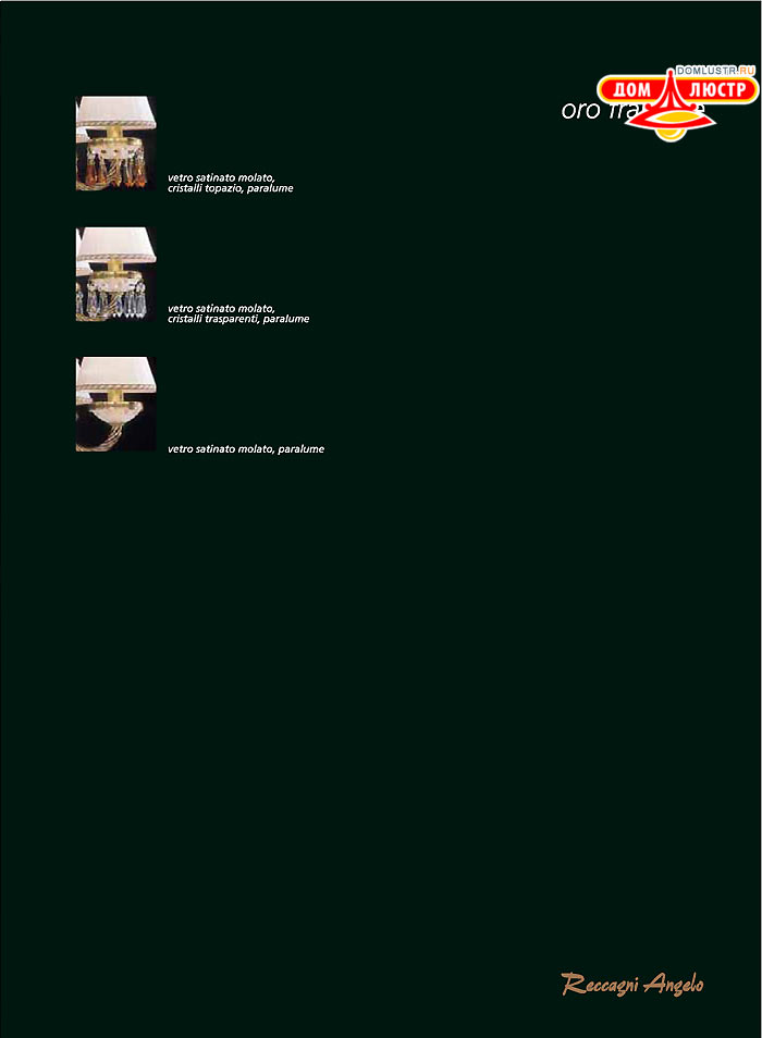 ������ � ����������� Reccagni Angelo, ���.: 003