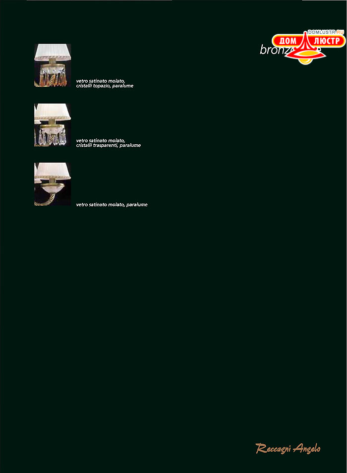 ������ � ����������� Reccagni Angelo, ���.: 015